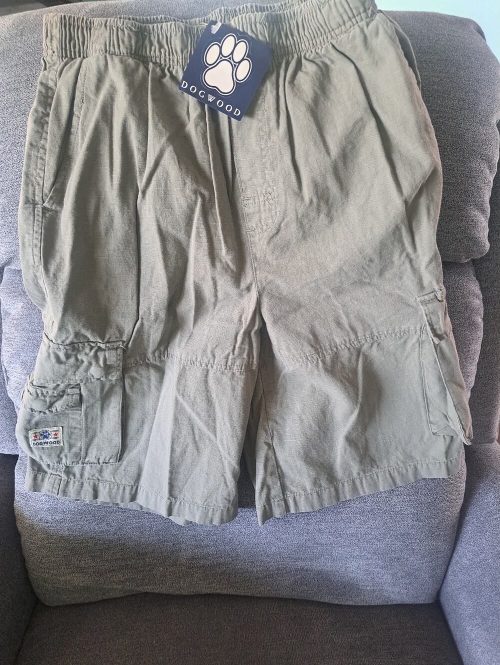 Kids Olive Cargo Shorts